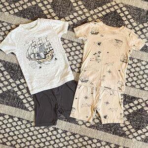 2 Sets of Carter's Nautical and Adventure Pajamas - Size: 3T